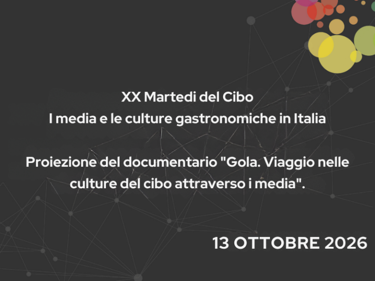 I media e le culture gastronomiche in Italia: la prima proiezione di “Gola” al XX Martedì del Cibo
